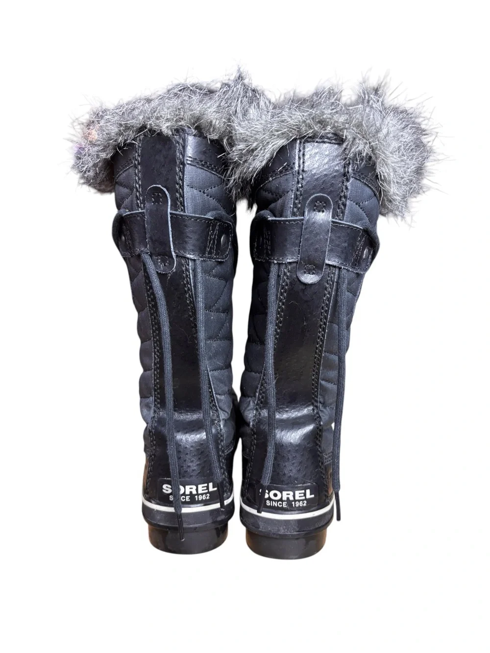 Sorel Tofino II Waterproof Faux Fur Winter Boots – Gray/Black – Women’s 9